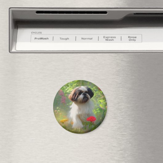 Derpy Shih Tzu Magnet (In Situ (Lave-vaisselle))