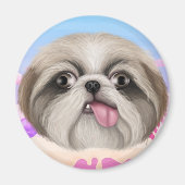 Derpy Shih Tzu Magnet (Devant)