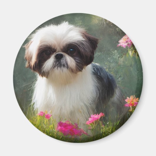 Derpy Shih Tzu Magnet (Devant)