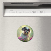Derpy Shih Tzu Magnet Magneet (Insitu (Vaatwasser))