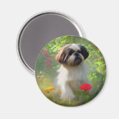 Derpy Shih Tzu Magnet Magneet (Voorkant / Achterkant)