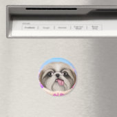 Derpy Shih Tzu Magnet Magneet (Insitu (Vaatwasser))