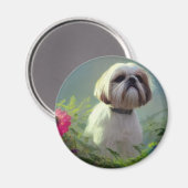 Derpy Shih Tzu Magnet Magneet (Voorkant / Achterkant)