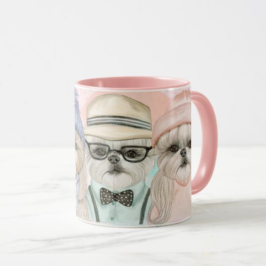 Derpy Shih Tzu Mug (Devant droit)