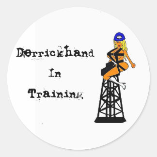 Derrickhand in training Hard Pet Sticker