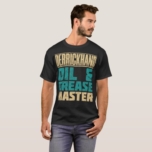 Derrickhand Oil and Grease Master Distress T-shirt (Voorkant volledig)