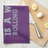 Derrière chaque homme serviette de cuisine personn (Quart Plié)