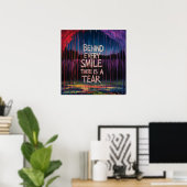 Derrière chaque sourire, il y a un poster de larme (Bureau à domicile)