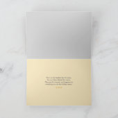 Derrière la carte pliée de voeux de la saison des  (Intérieur)