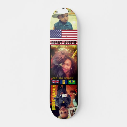 DERRY  AUSTIN  7 3/4" Planche de Skateboard (Devant)