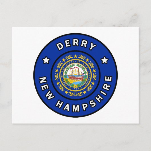 Derry New Hampshire Briefkaart (Voorkant)