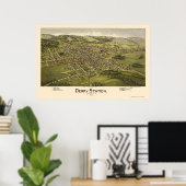 Derry Station, PA Panoramic Map - 1900 Poster (Thuiskantoor)