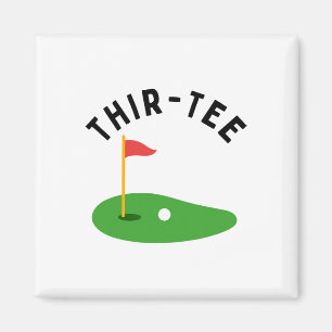 Dert-ee 30e Golf Verjaardagsfeest Dertigste Golf F Magneet