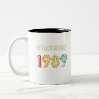 dertien jaar 30th Birthday Gift 1989 Tweekleurige Koffiemok