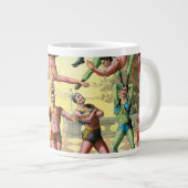 Dertien Mannen doen acrobatiek Extra Grote Beker (Voorkant rechts)