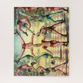 Dertien Mannen doen acrobatiek Legpuzzel (Verticaal)