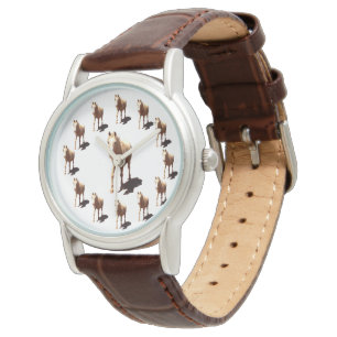 Dertien Palomino paarden, dames leren horloge