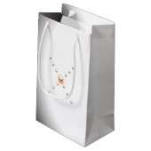 Dertien Skulls Eerie Oranje Sunburst Cross Klein Cadeauzakje (Achterkant Gekanteld)