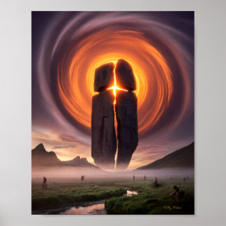 Dertien symbolen: Solar Cross Poster Print