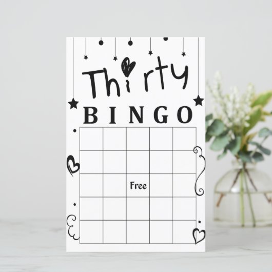 Dertig bingo (Staand voorkant)