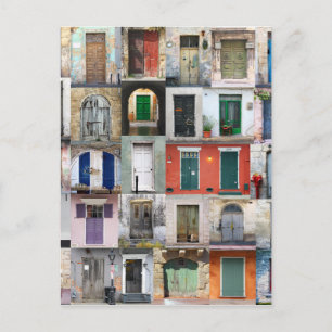 Dertig deuren briefkaart