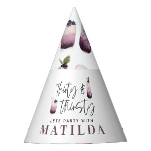 Dertig en dertigjarig 30ste verjaardagsfeest feesthoedjes