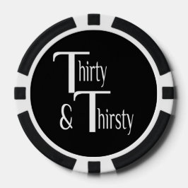 Dertig en dertigjarig poker chips