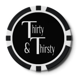 Dertig en dertigjarig poker chips