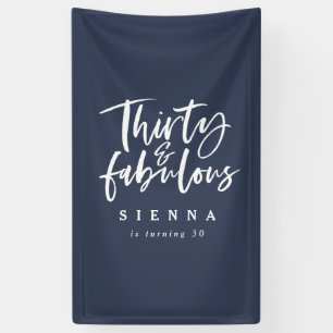 Dertig en geweldige verjaardagsbanner spandoek