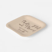 Dertig flirterige en bloeiende script 30ste verjaa papieren bordje (Gebogen)