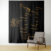 Dertig Gold Glitter-script Wandkleed (In situ)