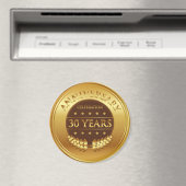 Dertig jaar Jubileum Celebration Gold Medal Magneet (Insitu (Vaatwasser))