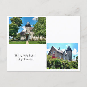 Dertig Mile Point Lighthouse Briefkaart