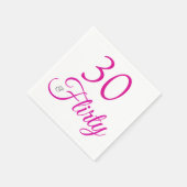 Dertig roze en grijze zendagen Napkins Servet (Hoek)