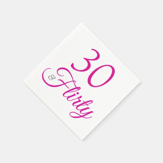 Dertig roze en grijze zendagen Napkins Servet (Hoek)