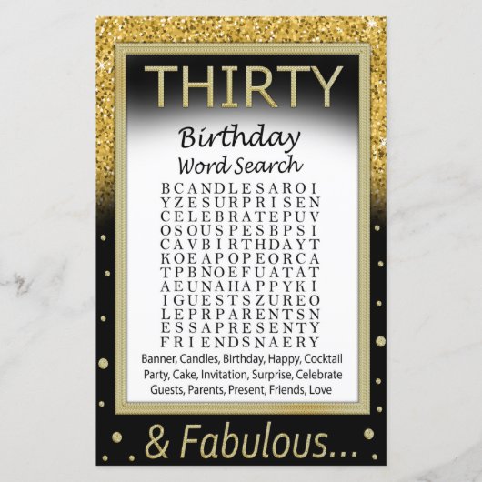 Dertigday Word Search Game (Voorkant)