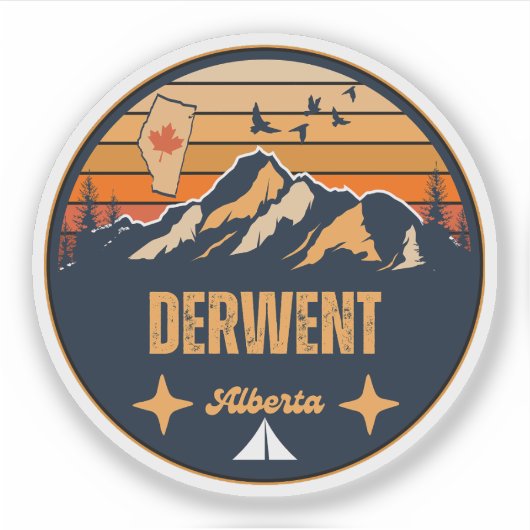 Derwent, Alberta Sticker (Voorkant)
