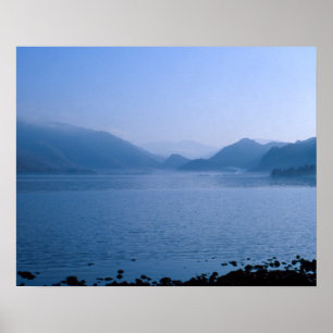Derwent Water Cumbria England Kaart Poster