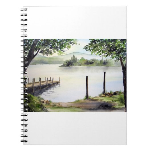 Derwent Water Keswick England Waterverf Painting Notitieboek (Voorkant)