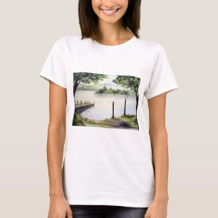 Derwent Water Keswick England Waterverf Painting T-shirt