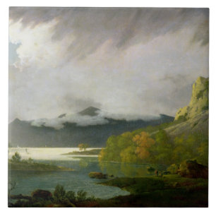 Derwent Water met Skiddaw op afstand, c.1795 Tegeltje