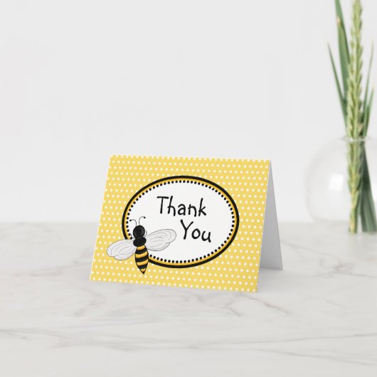 Des abeilles en effervescence Merci Cartes de note (Devant)