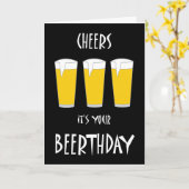 Des acclamations c'est votre carte de Beerthday (Fleur jaune)