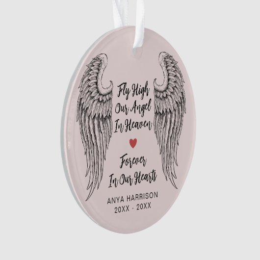 Des Ailes Mémorial Volent Haut Notre Angle Dans Le (devant)