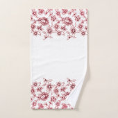 Des amas roses de fleurs (Serviette à main)
