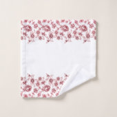 Des amas roses de fleurs (Gant de toilette)
