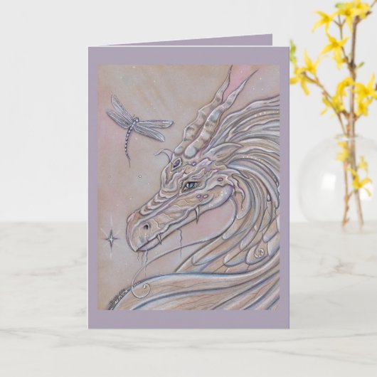 Des amis improbables dragon et carte de dragon (Fleur jaune)