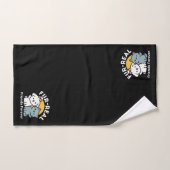 Des amis vrais pour toujours | Cute Cat & Chien Du (Serviette à main)