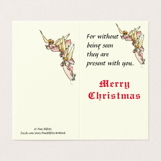 Des anges d'aquarelle douce émergent des nuages Ho (Outside Unfolded)