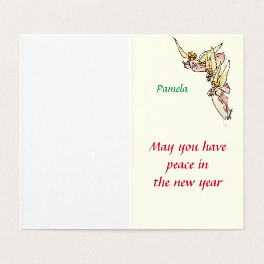 Des anges d'aquarelle douce émergent des nuages Ho (Inside Unfolded)